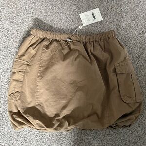Bohme Tan Cargo Skirt